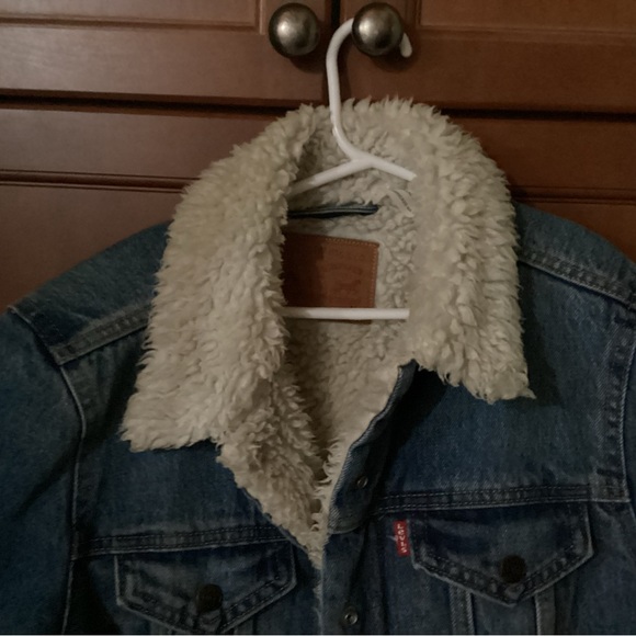 levi strauss original riveted jean jacket may 201873 sherpa lined m - Picture 6 of 11